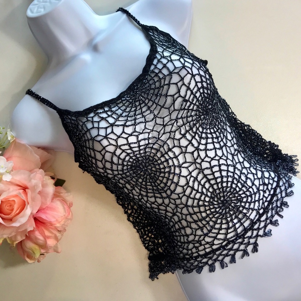 Black Beaded Top